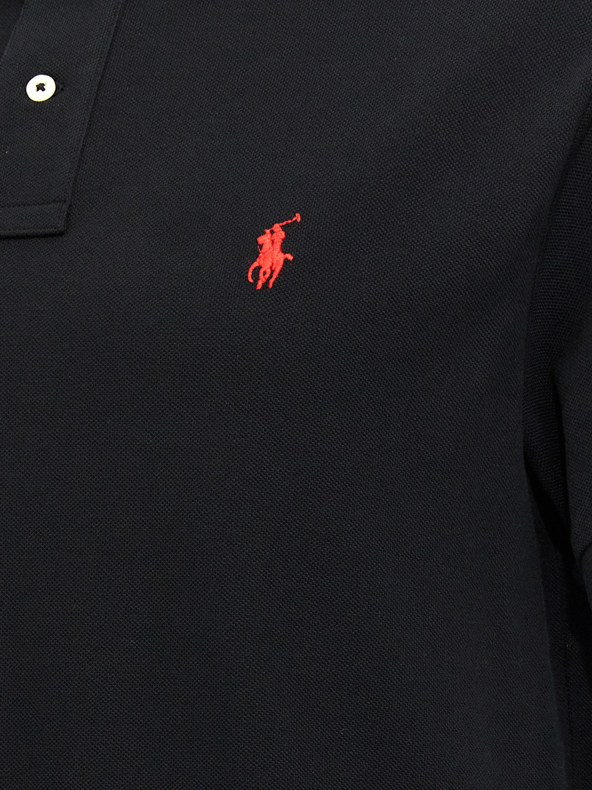 Polo Ralph Lauren Black Cotton Polo Men's Shirt