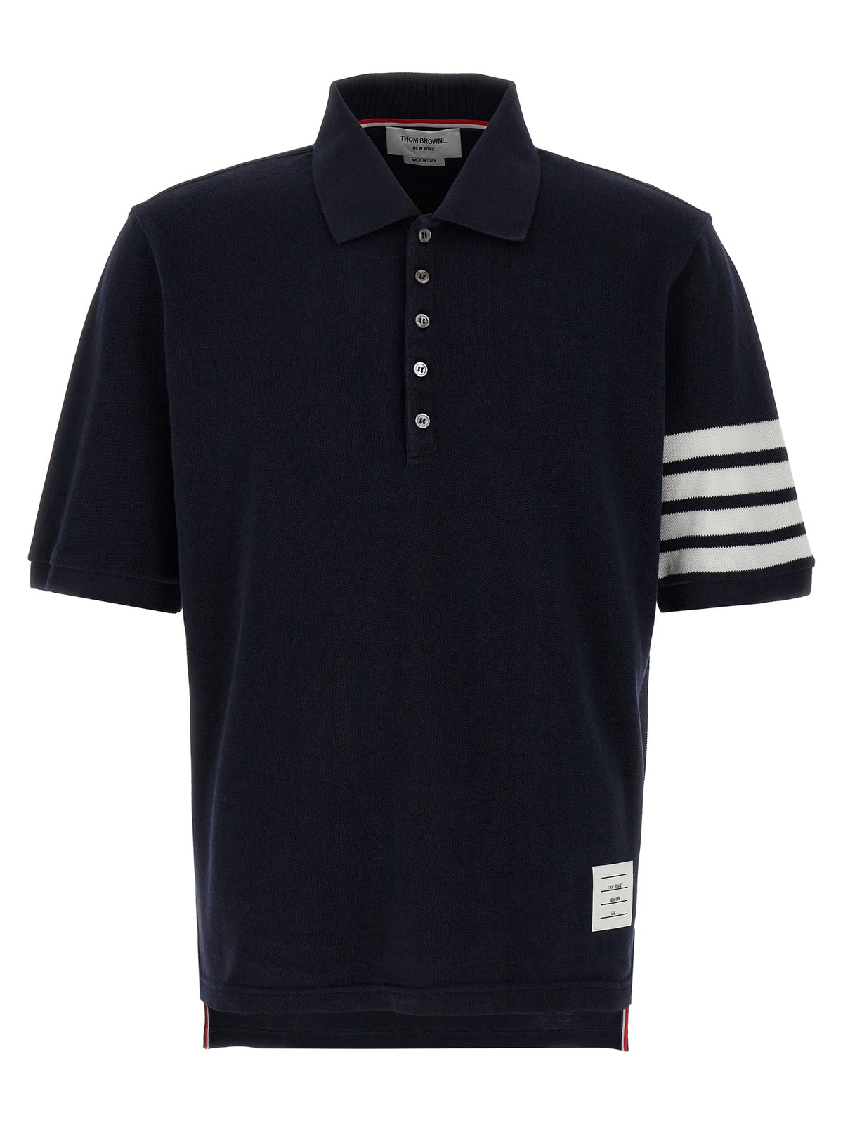 Thom Browne Blue Cotton Polo Men's Shirt