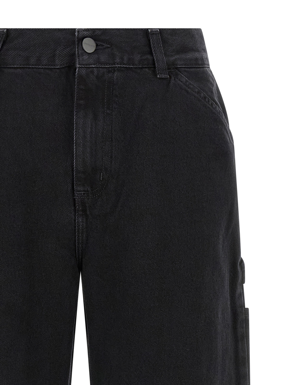 Carhartt Wip Black Cotton High-Waisted Women's Jean