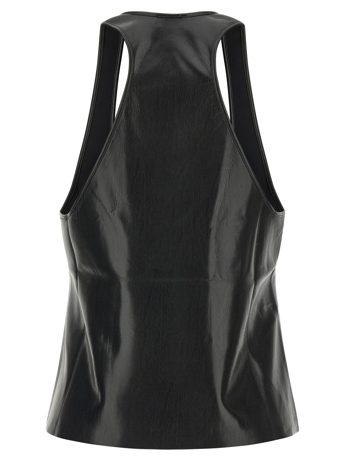 The Andamane Black Polyester Sleeveles Women's T-Shirt