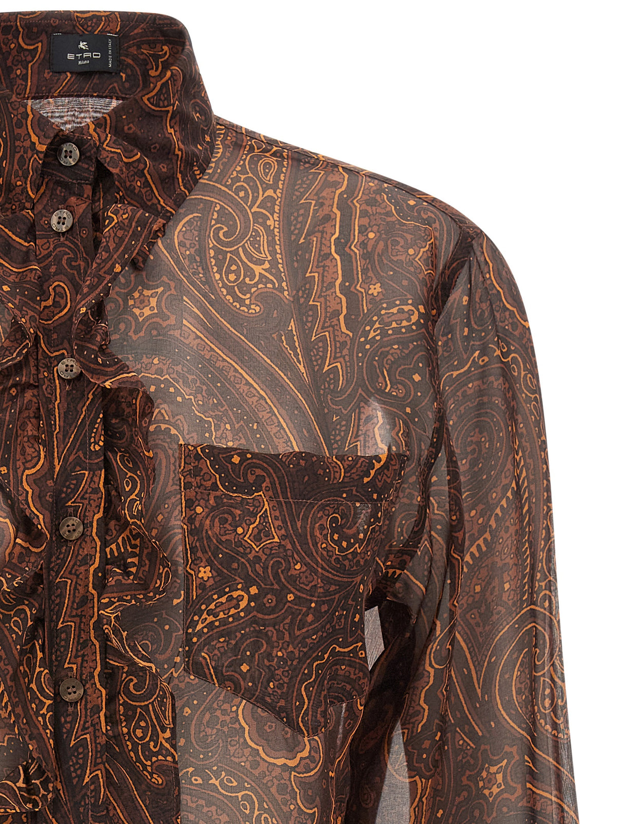 Etro Brown Silk Women's Blouse