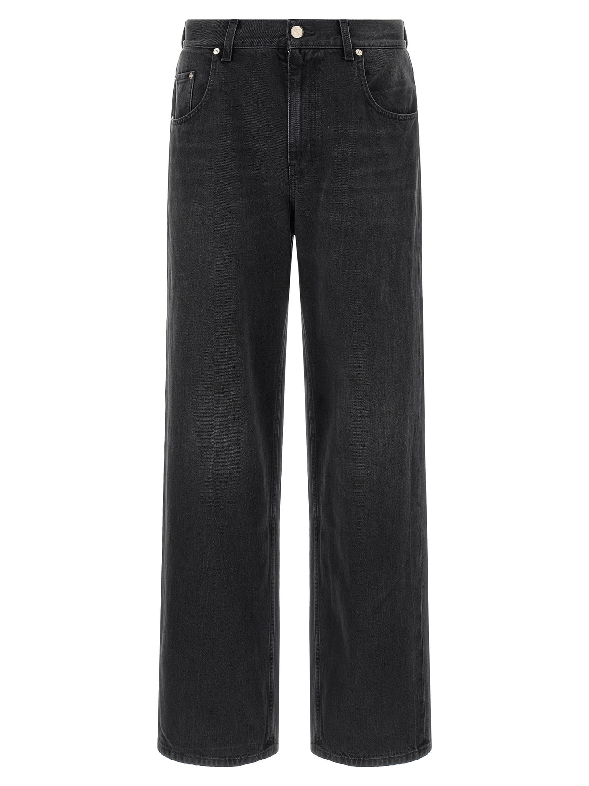 SÉFR Black Cotton Relaxed Fit Men's Jeans