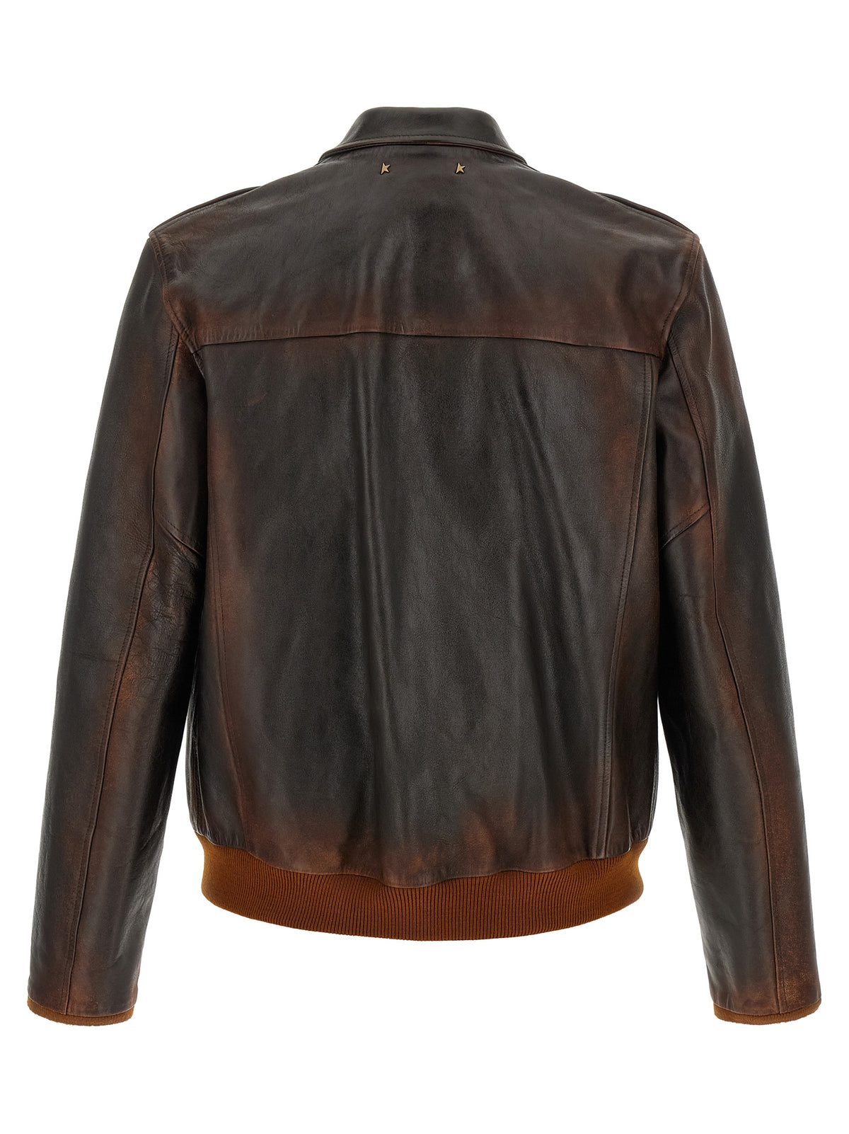 Golden Goose Brown Cowhide Leather Men's Jacket
