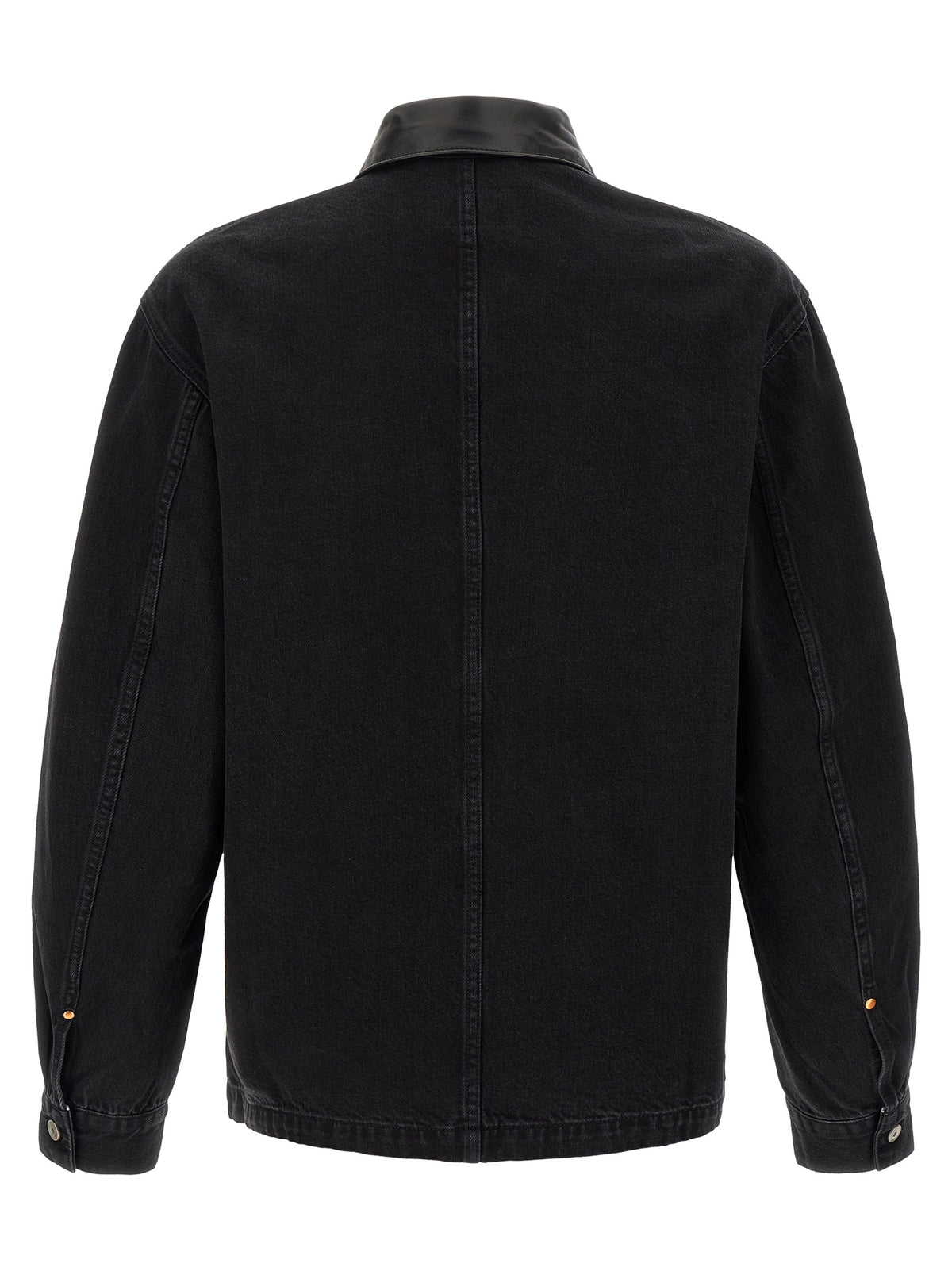 Lemaire Black Cotton Denim Men's Jacket