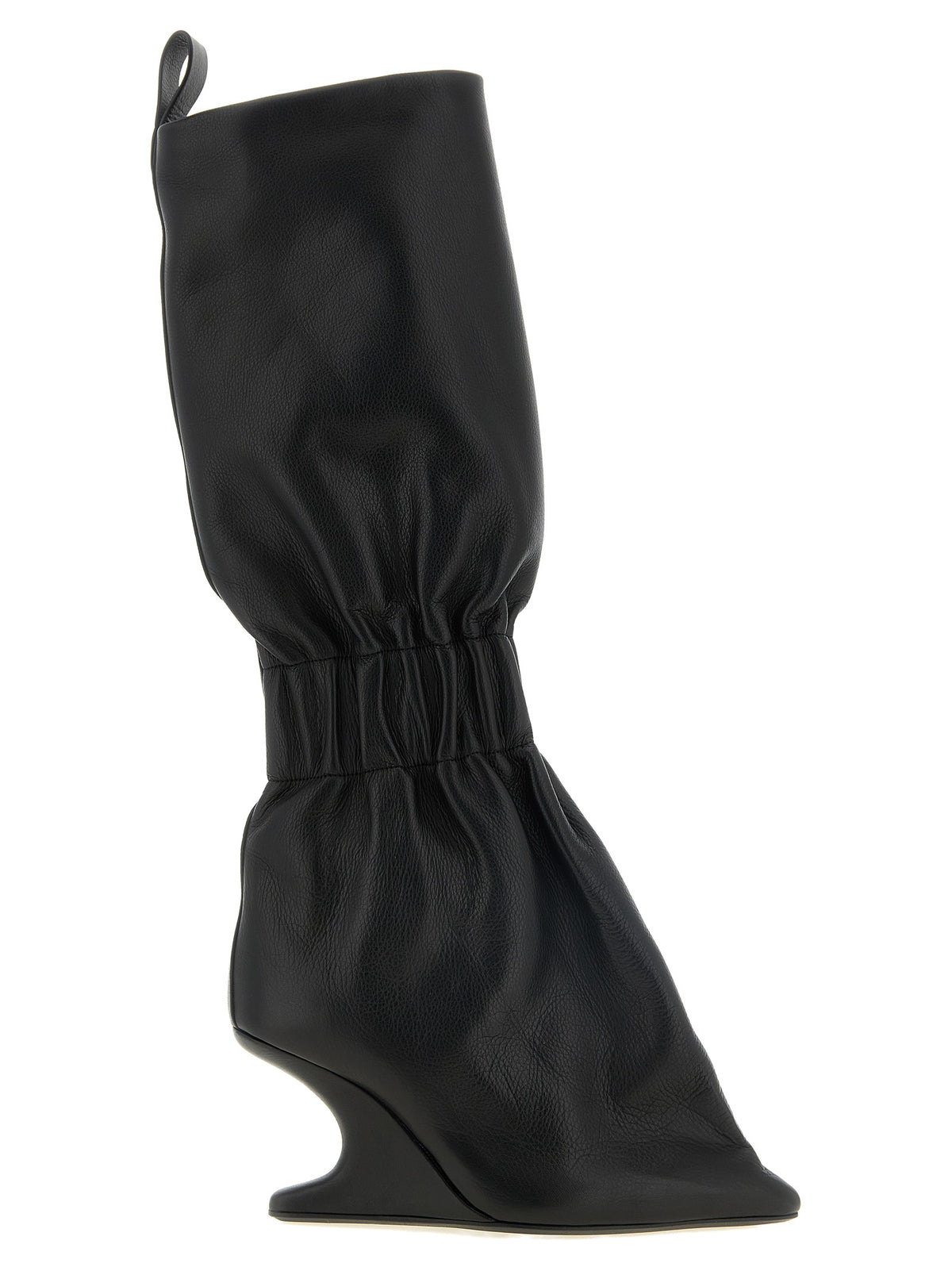 Rick Owens Black Calfskin Over The Women's Knee
