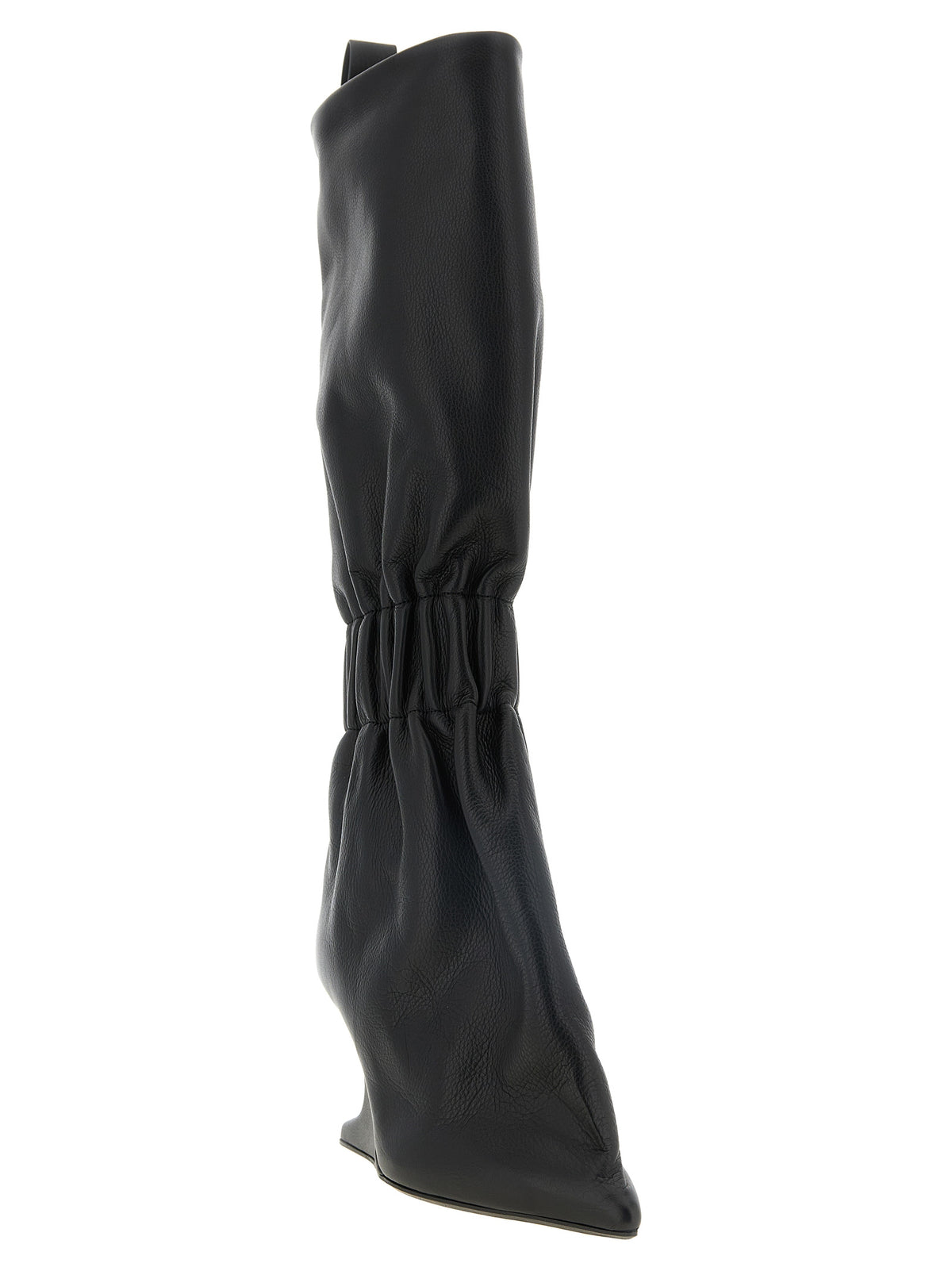 Rick Owens Black Calfskin Over The Women's Knee