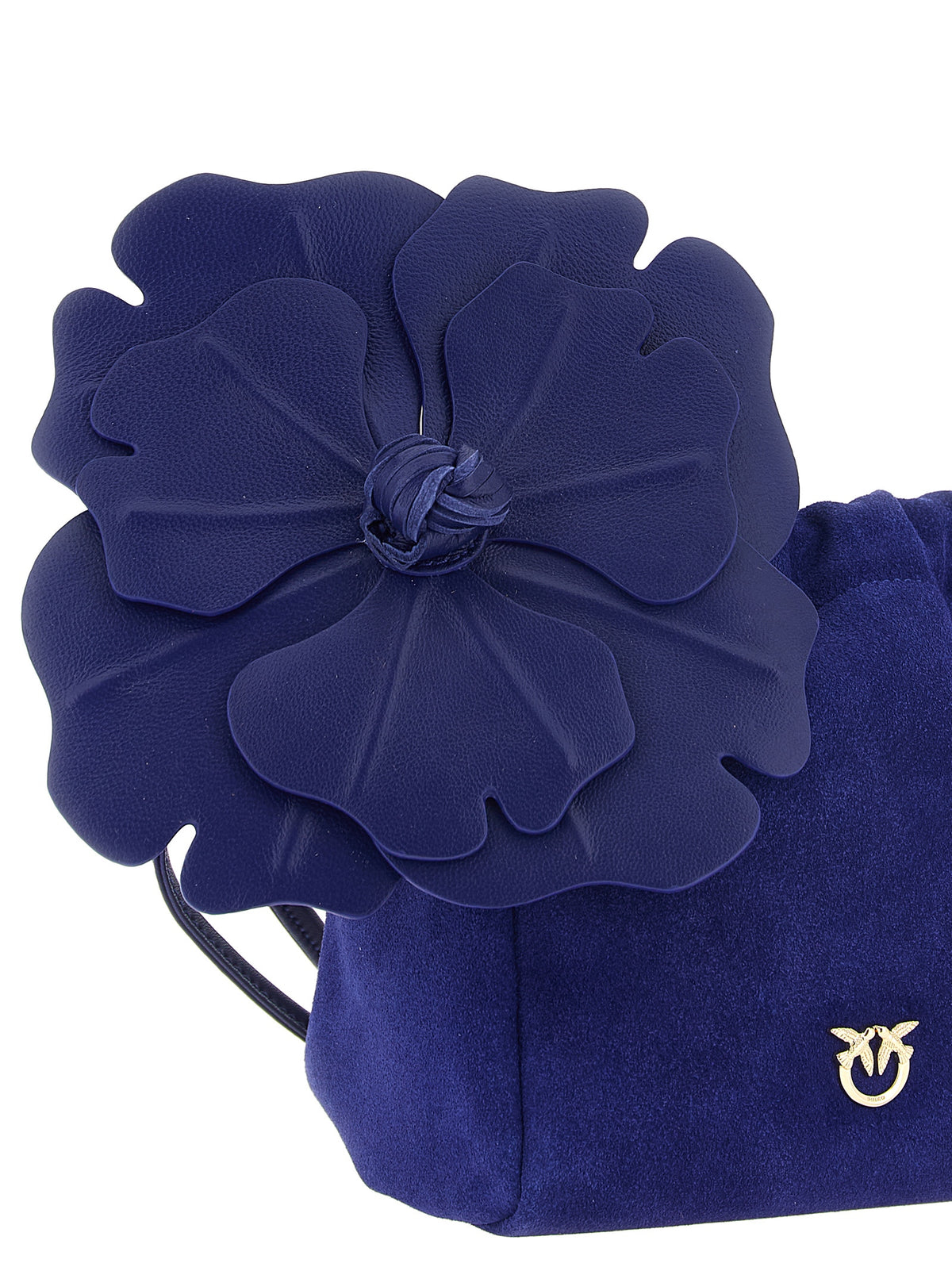 PINKO Blue Lambskin Clutch Women's Bag