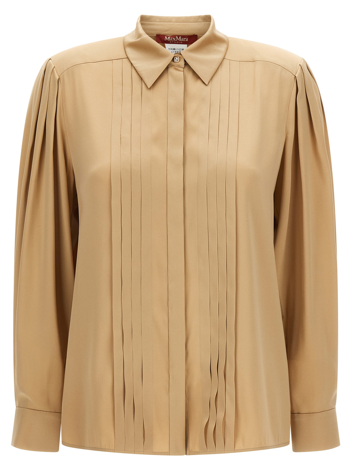 Max Mara Beige Silk Women's Blouse