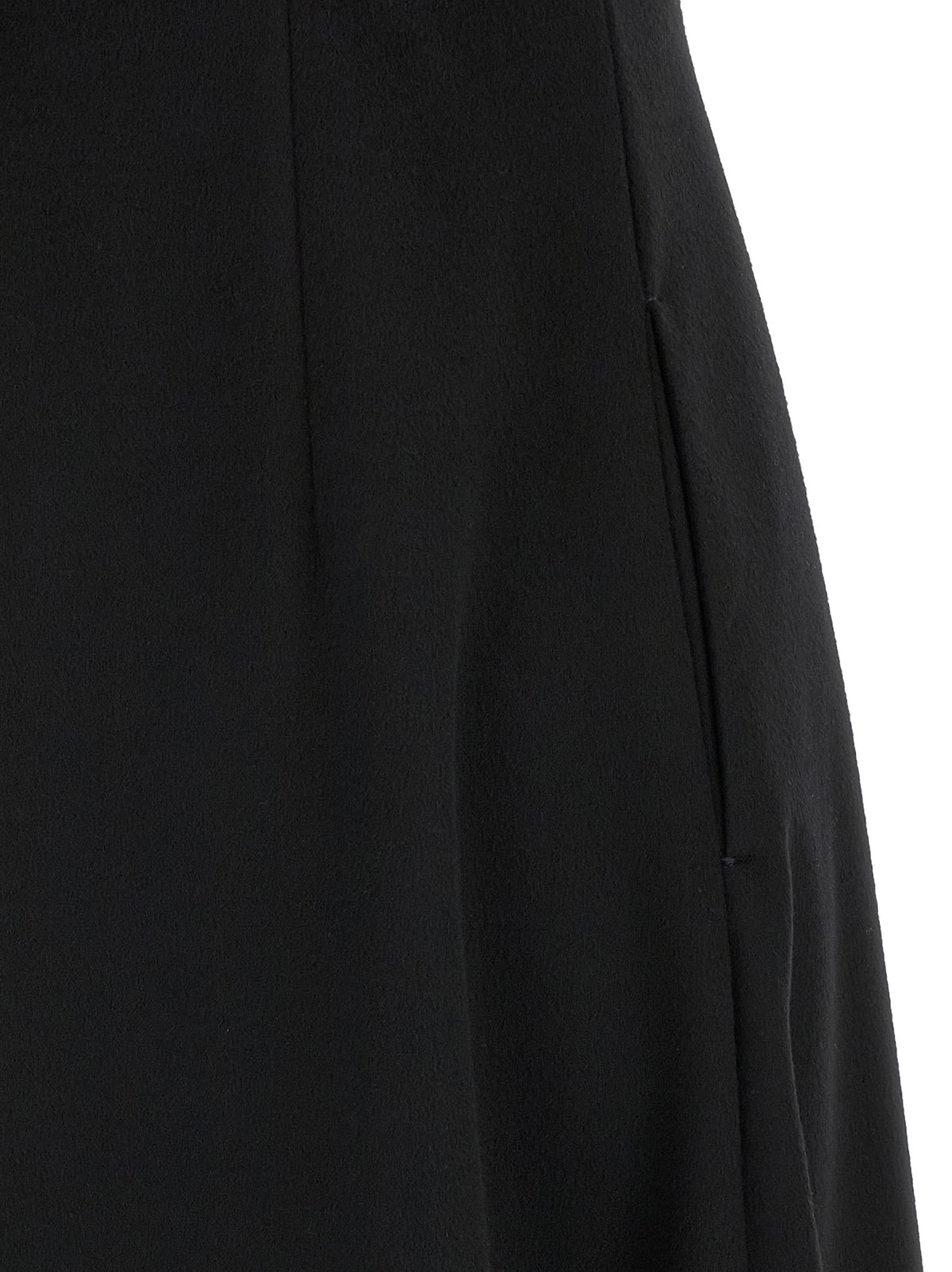Max Mara Black Wool Midi Women's Dress