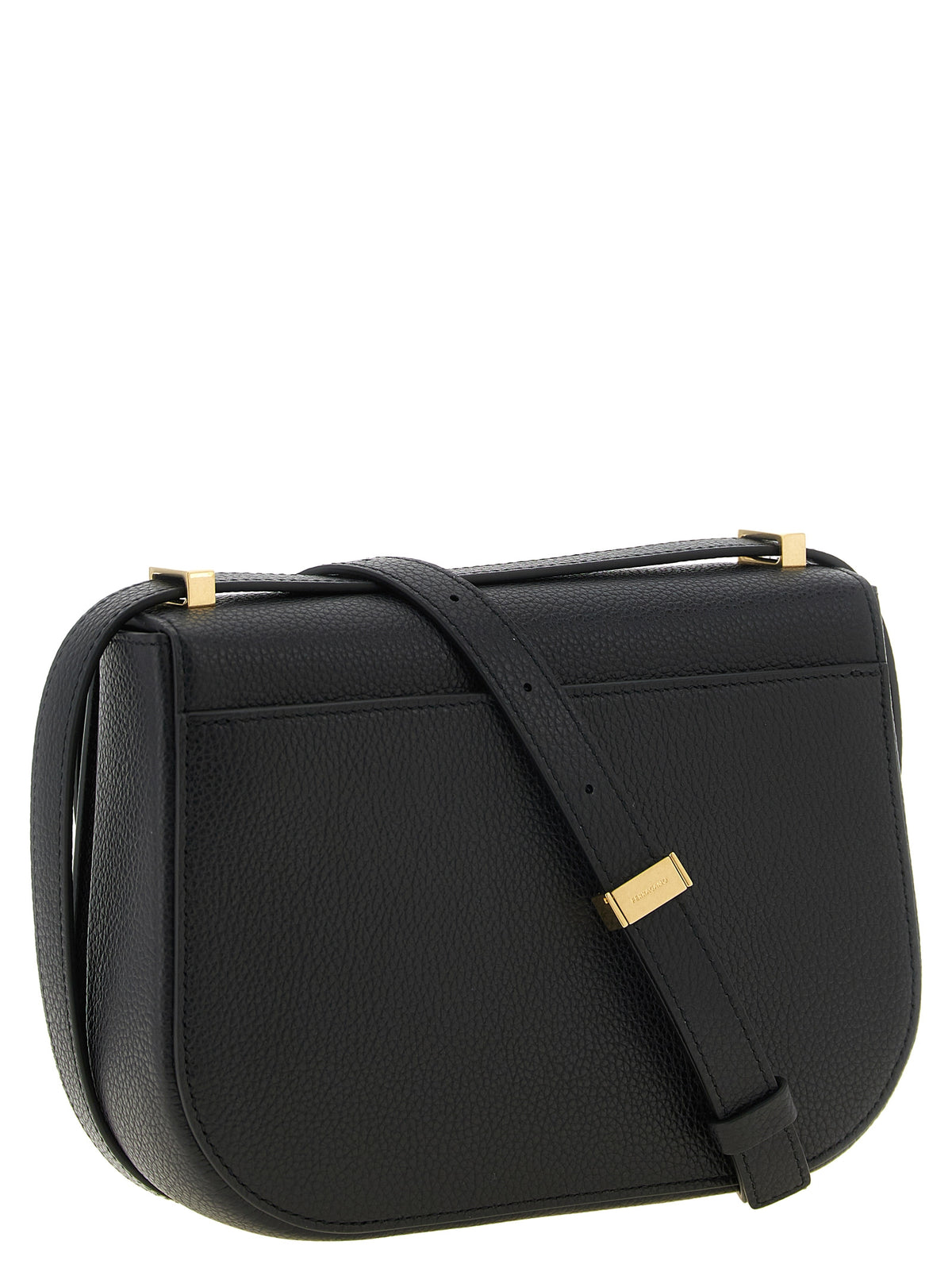Ferragamo Black Calfskin Crossbody Women's Bag