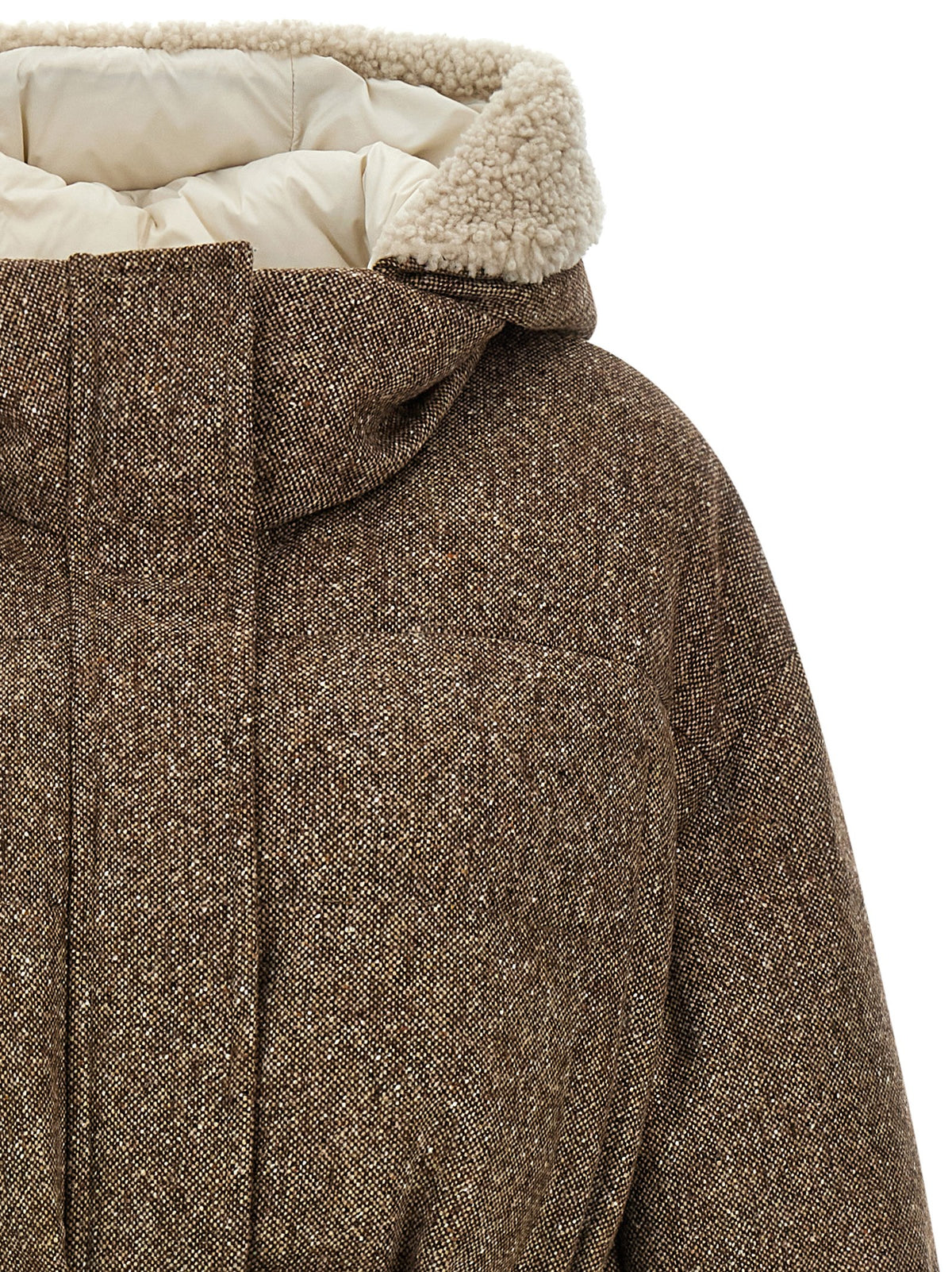 Brunello Cucinelli Brown Virgin Wool Women's Coat