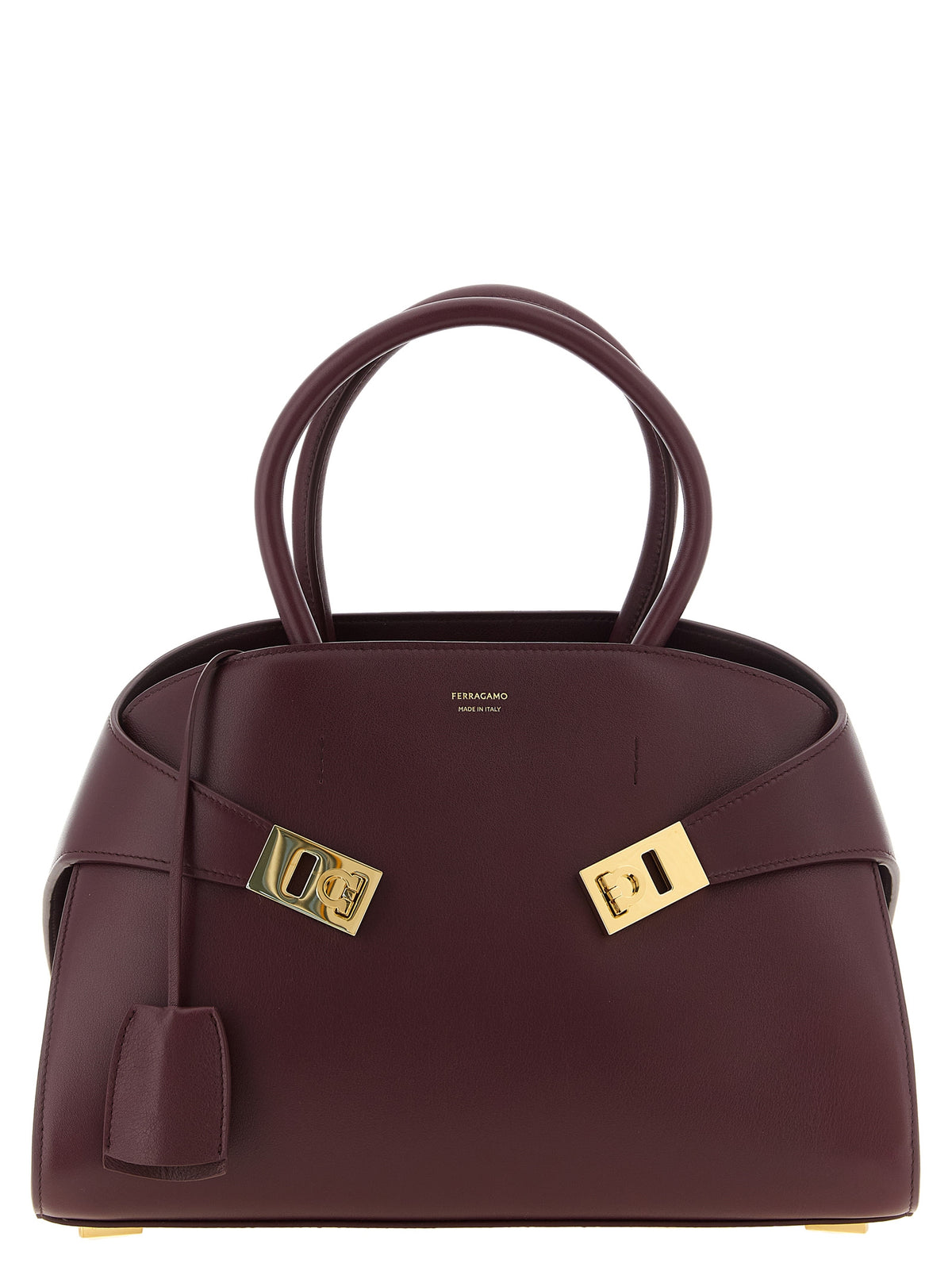 Ferragamo Bordeaux Calfskin Women's Handbag