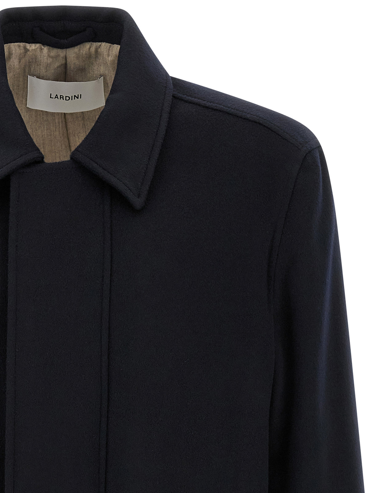 Lardini Blue Cashmere Full-Length Men's Jacket