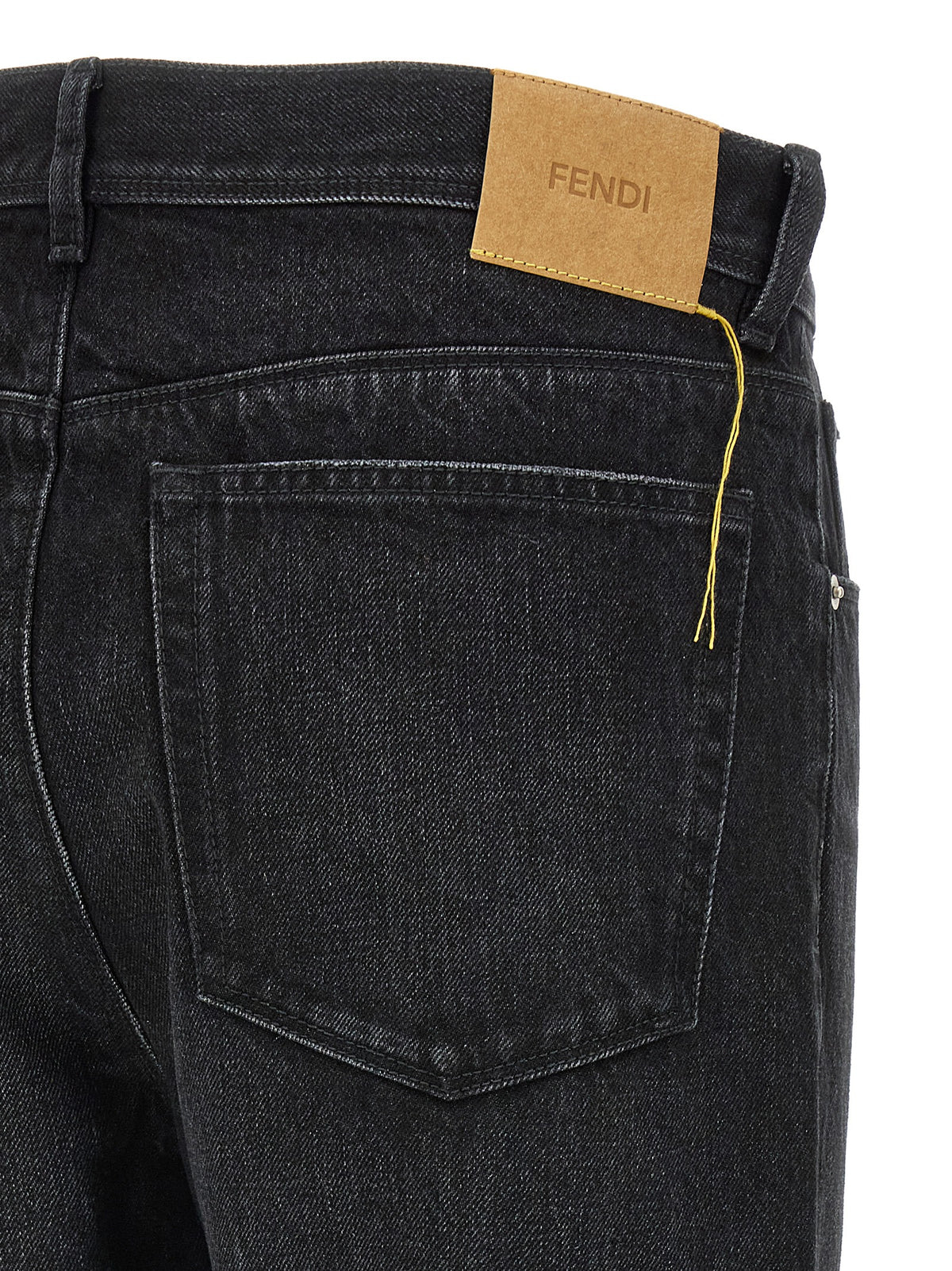 Fendi Black Cotton Jeans Women's Denim