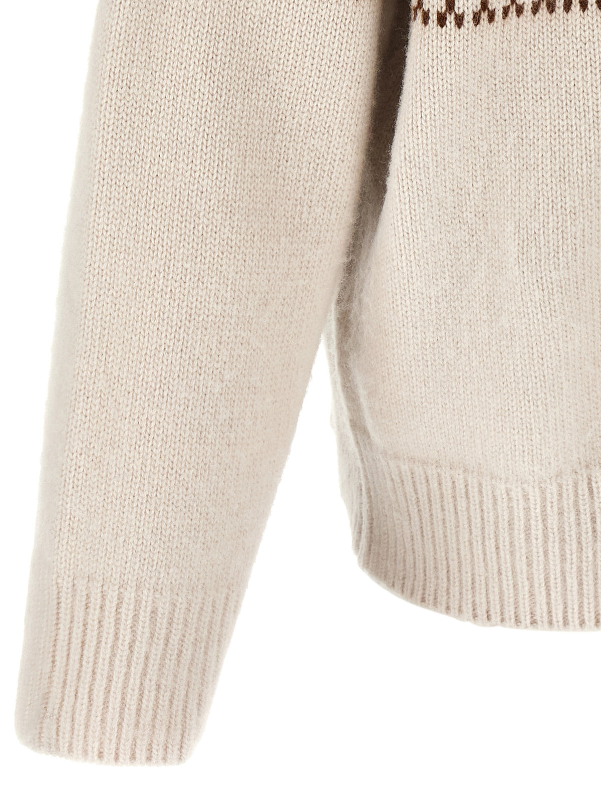 Kiton White Wool Women's Cardigan