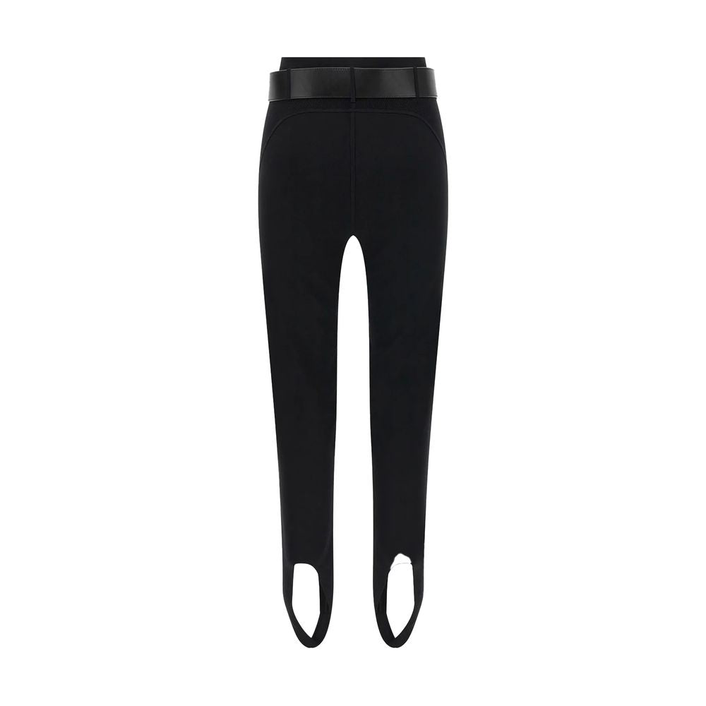 Self-Portrait Black Viscose Athletic Women's Pants