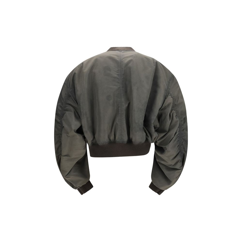 Rick Owens Gray Nylon Men's Bomber