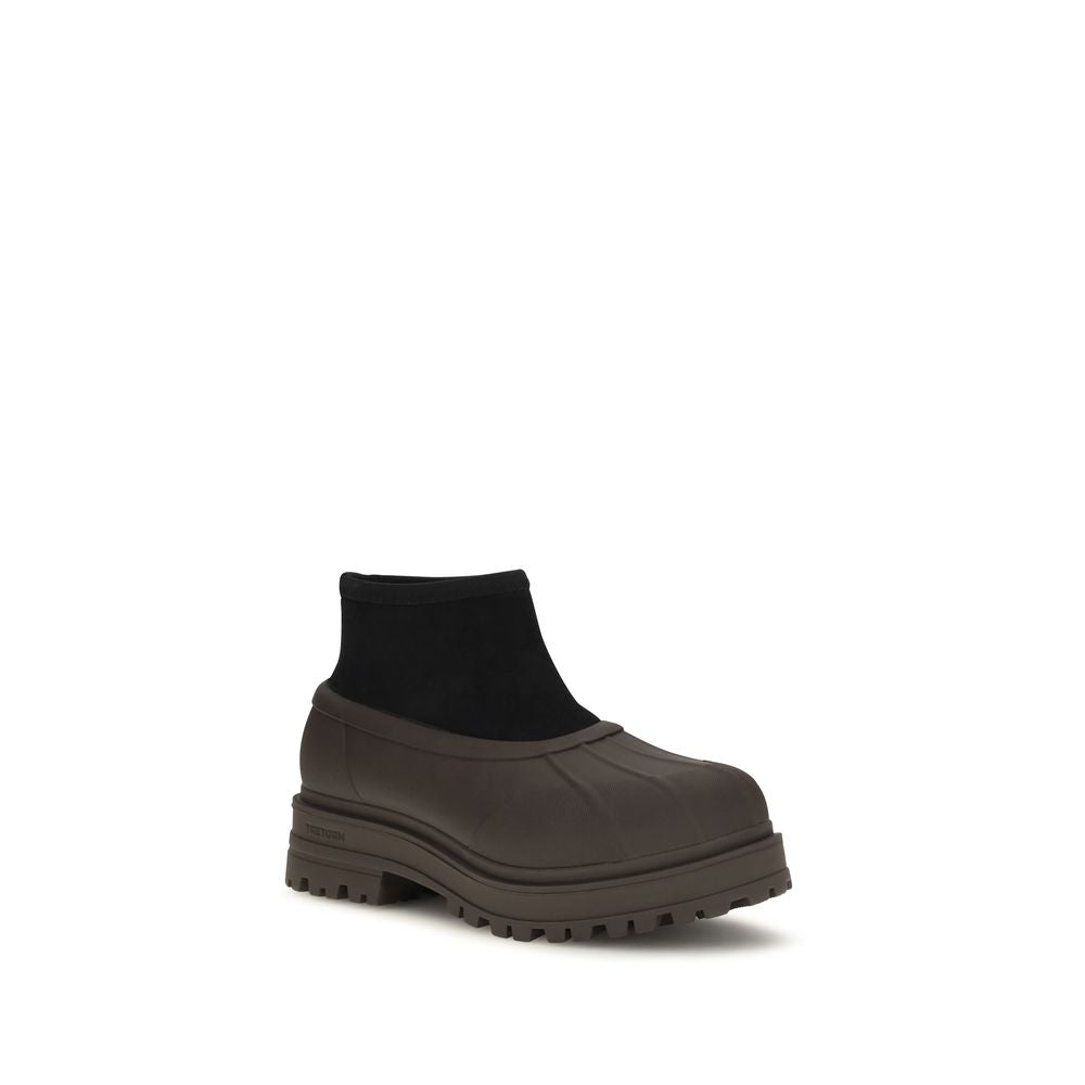 TRETORN Brown Rubber Ankle Women's Boots