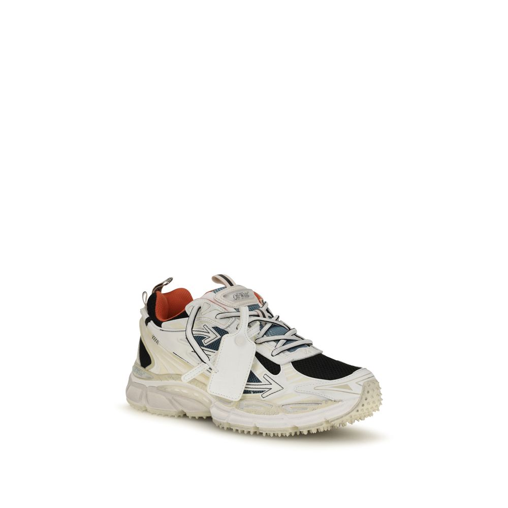 Off-White Multicolor Fabric Athletic Men's Sneakers