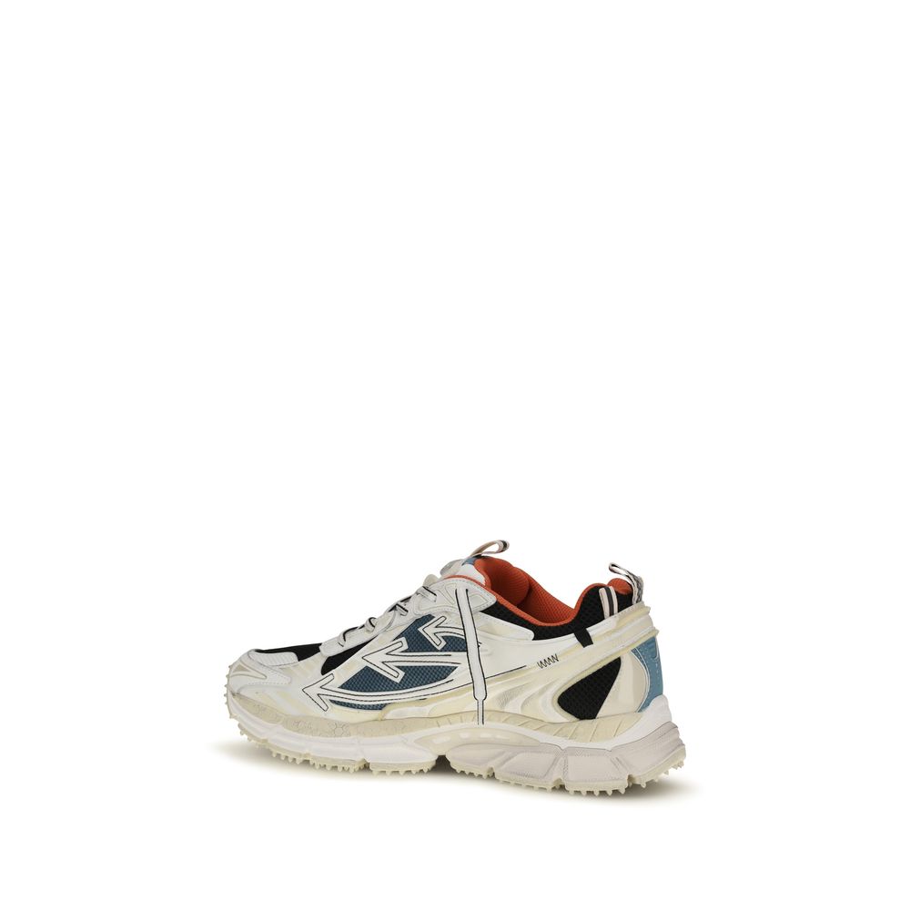 Off-White Multicolor Fabric Athletic Men's Sneakers