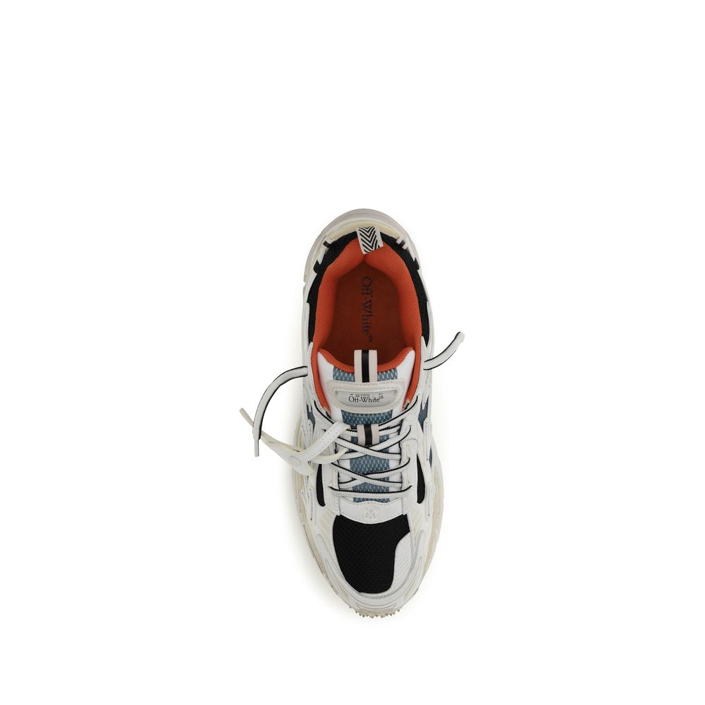 Off-White Multicolor Fabric Athletic Men's Sneakers