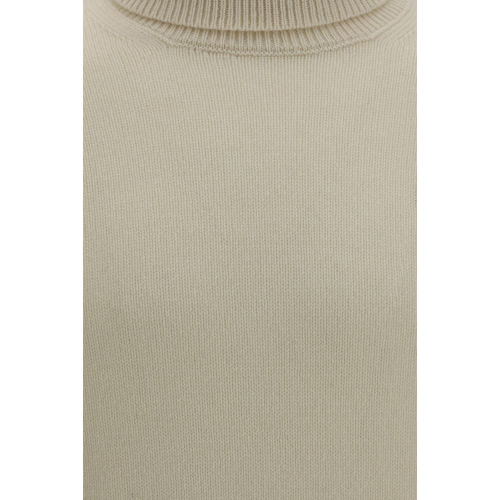 Aragona Cashmere White Cashmere Men's Sweater