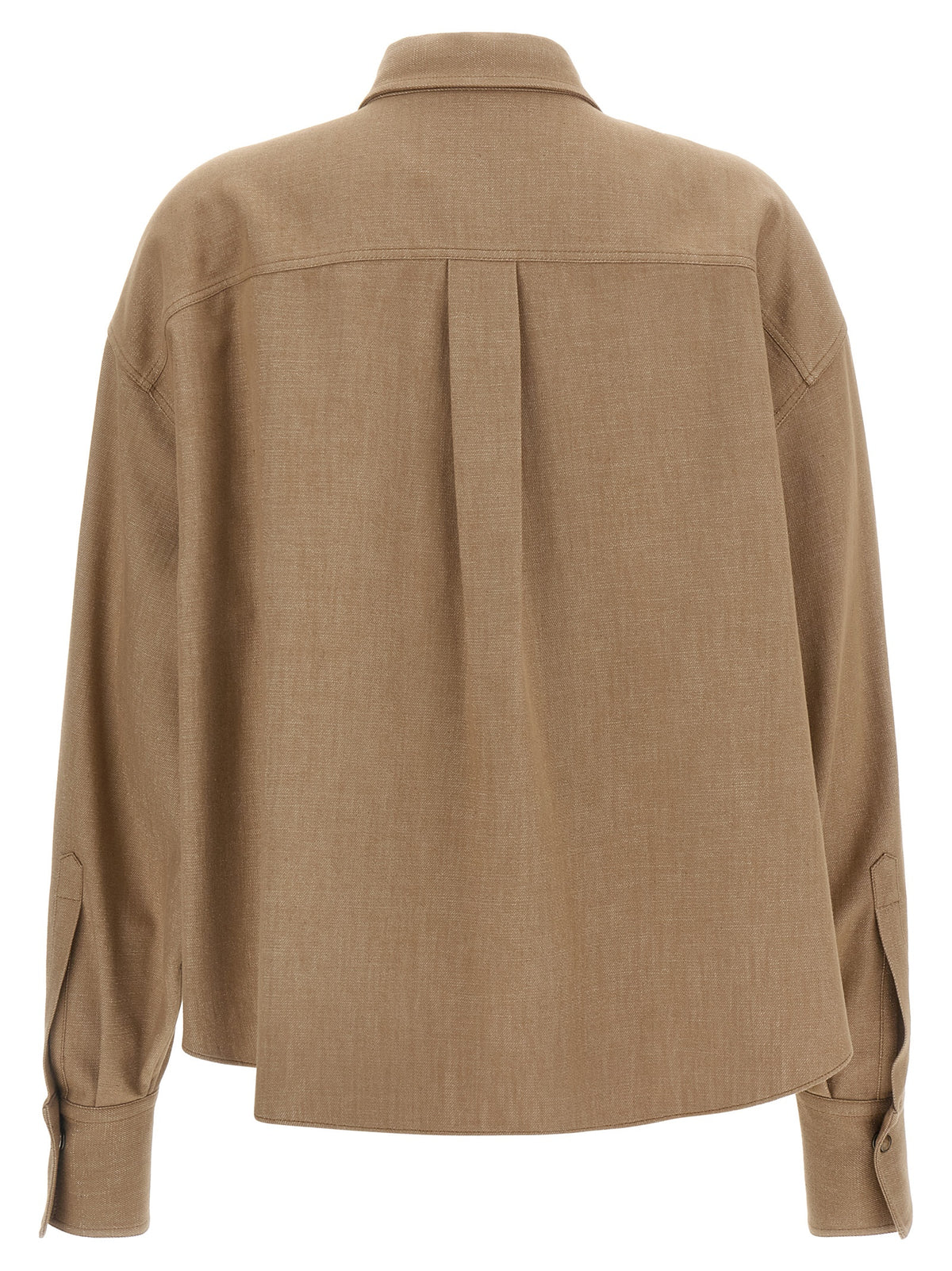 Brunello Cucinelli Beige Cotton Women's Blouse