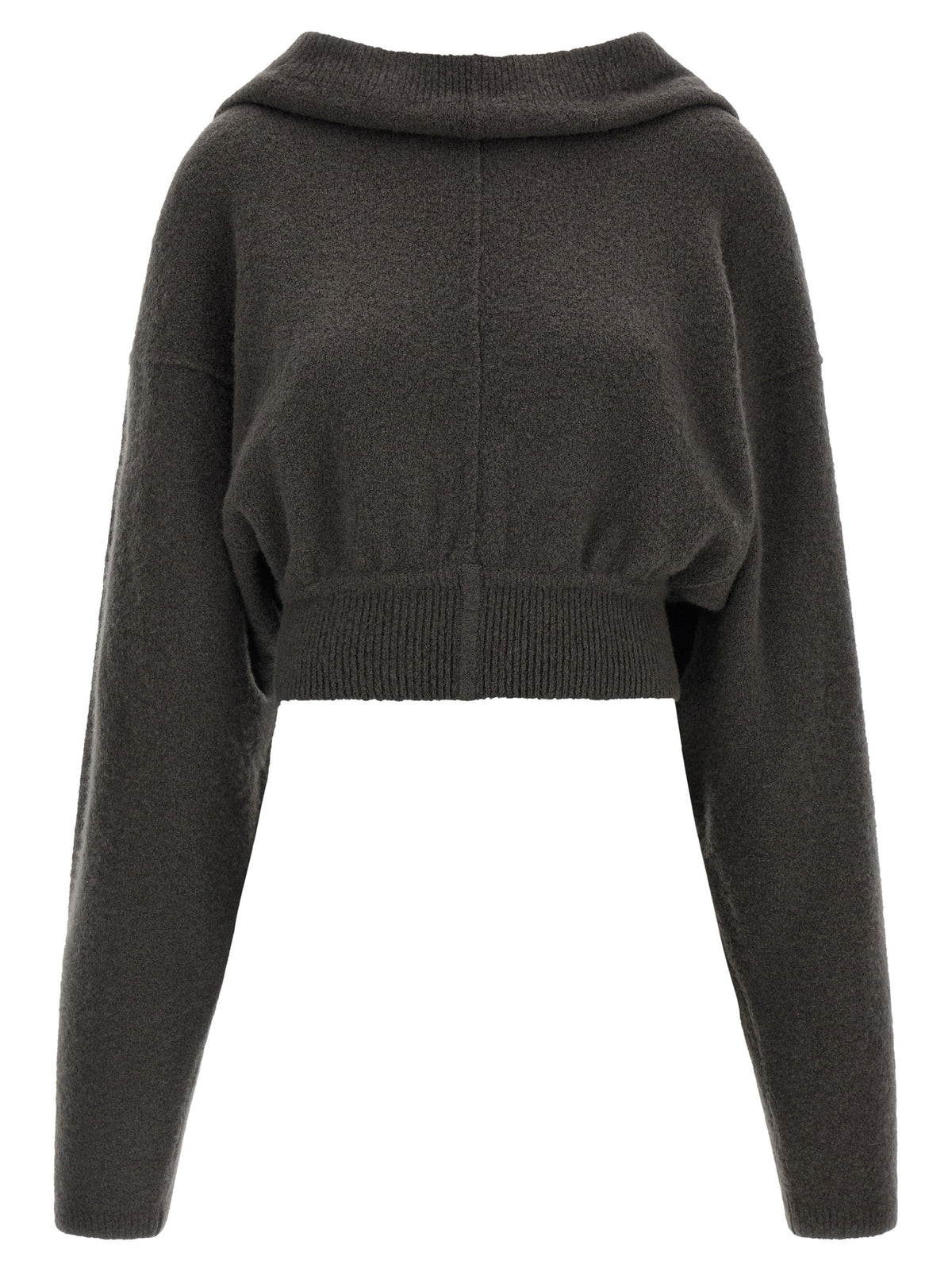 Rick Owens Gray Cashmere Women's Hoodie