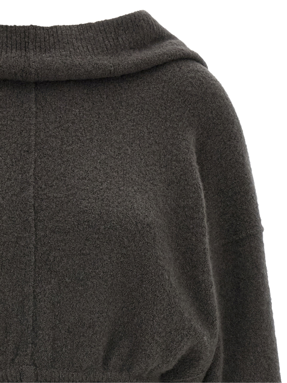 Rick Owens Gray Cashmere Women's Hoodie
