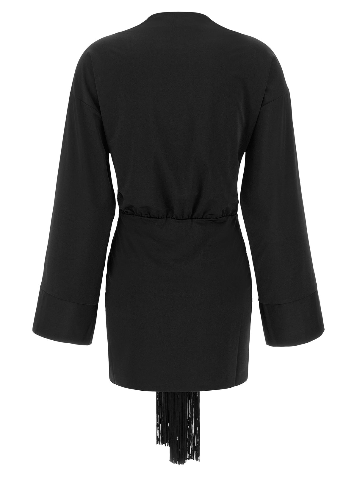 The Andamane Black Polyester Short Women's Dress
