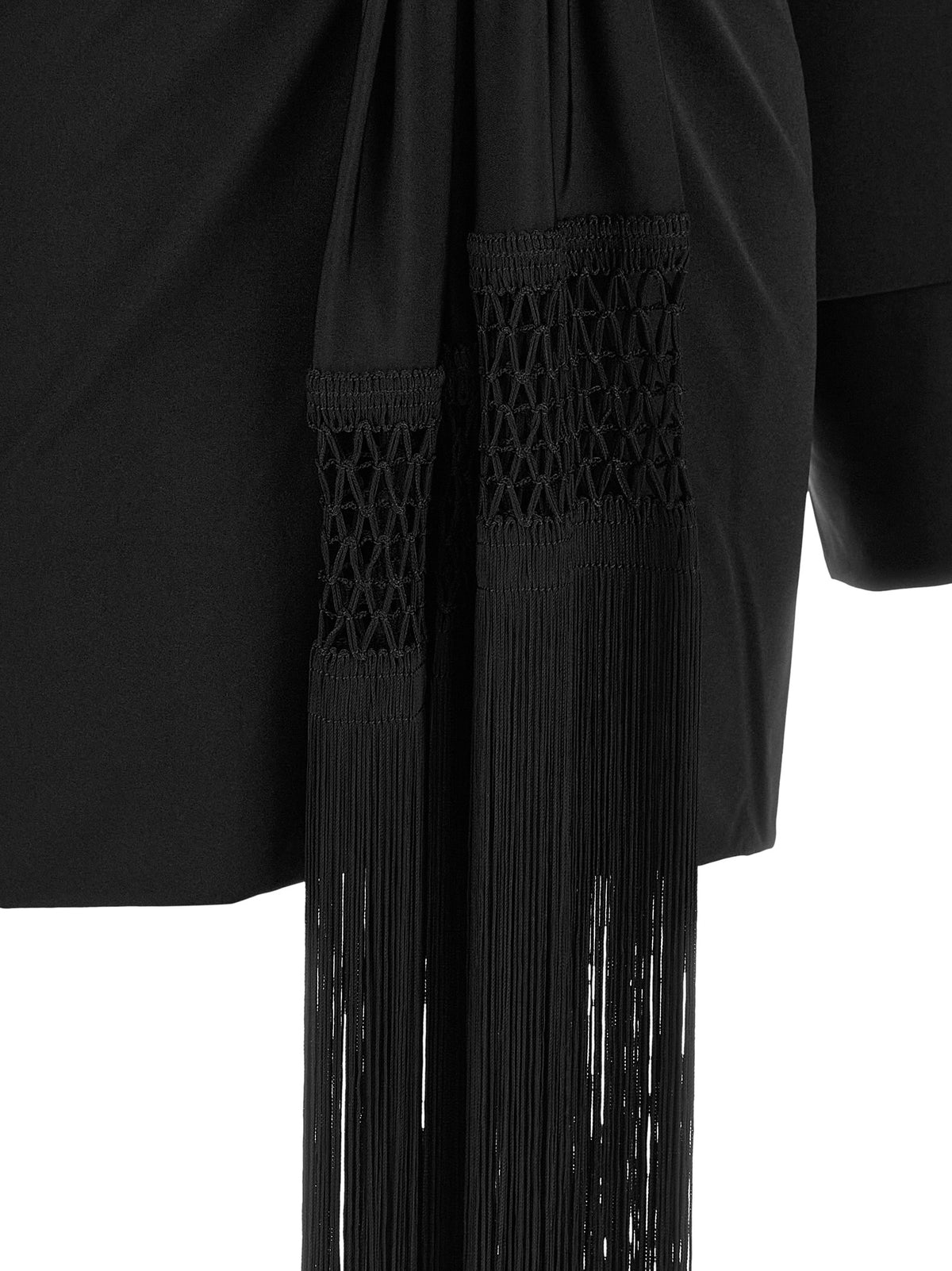 The Andamane Black Polyester Short Women's Dress