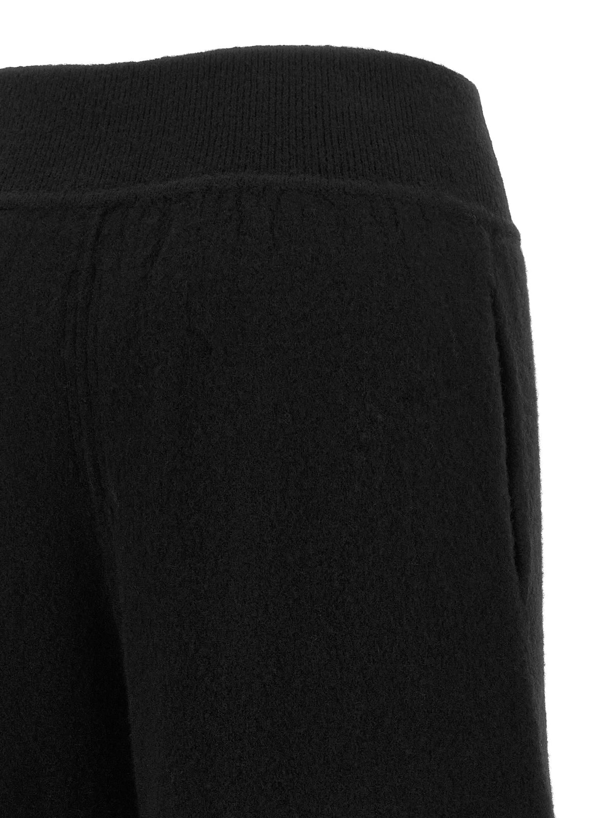 Rick Owens Black Cashmere Casual Women's Pants