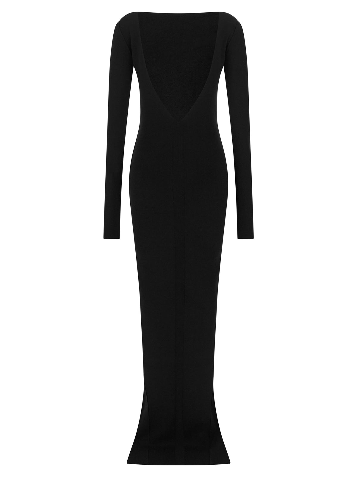Rick Owens Black Viscose Long Women's Dress