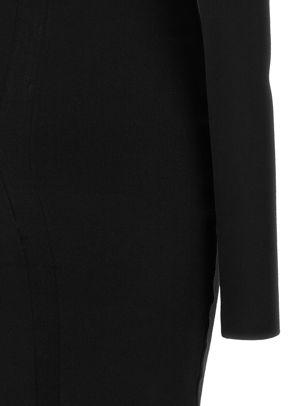 Rick Owens Black Viscose Long Women's Dress