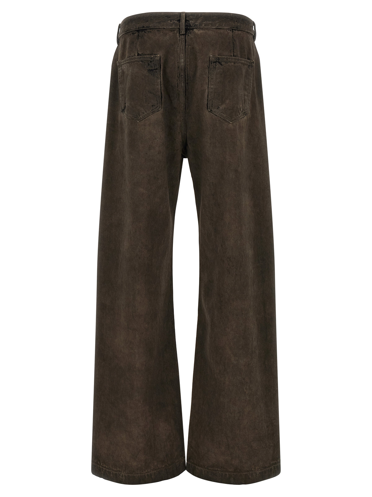 DRKSHDW Brown Cotton Relaxed Fit Men's Jeans