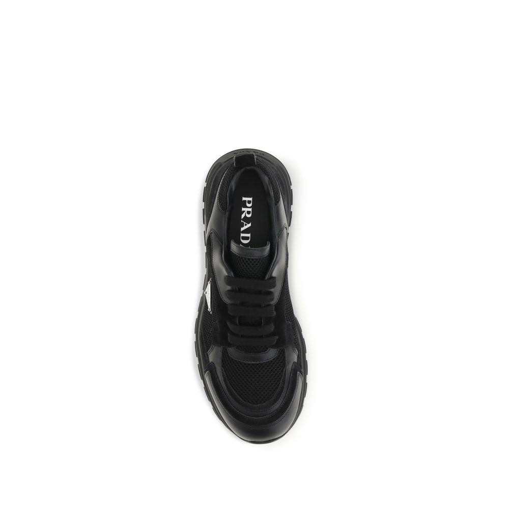 Prada Black Fabric Athletic Men's Sneakers