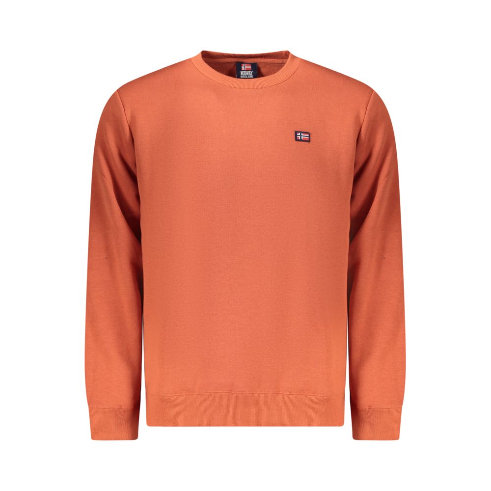 Norway 1963 Orange Cotton Men Men's Sweater