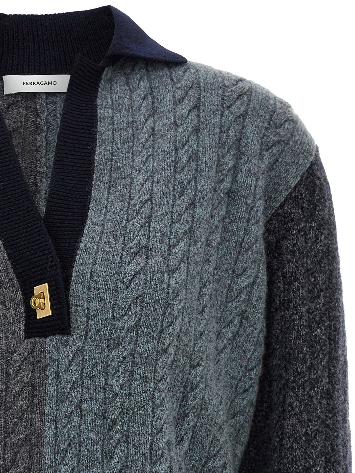 Ferragamo Multicolor Virgin Wool Women's Cardigan
