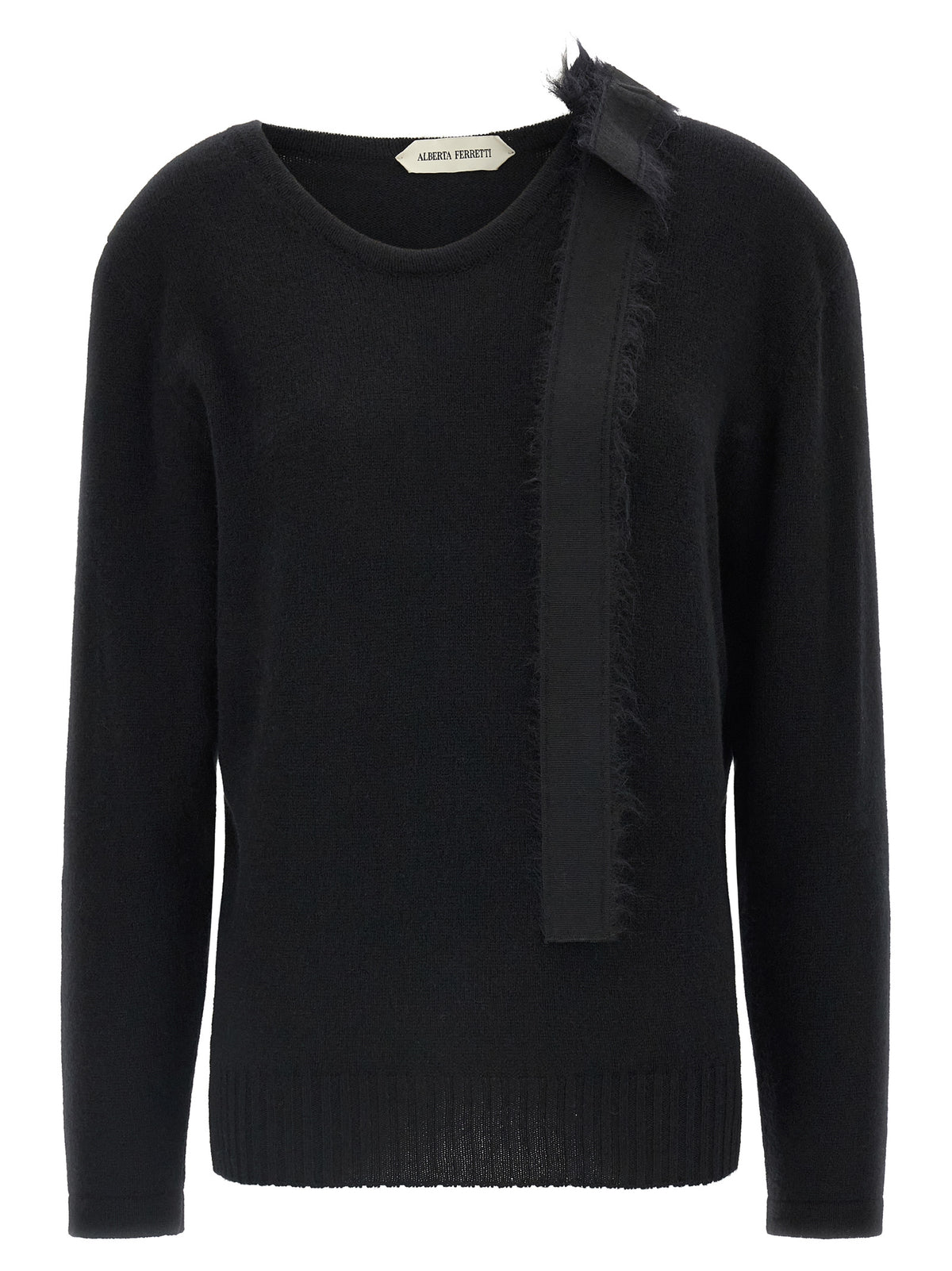 Alberta Ferretti Black Cashmere Women's Cardigan