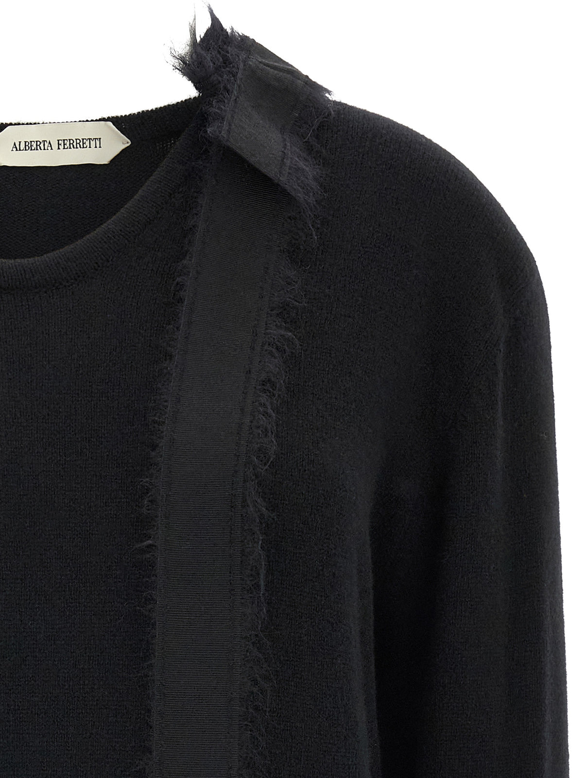 Alberta Ferretti Black Cashmere Women's Cardigan