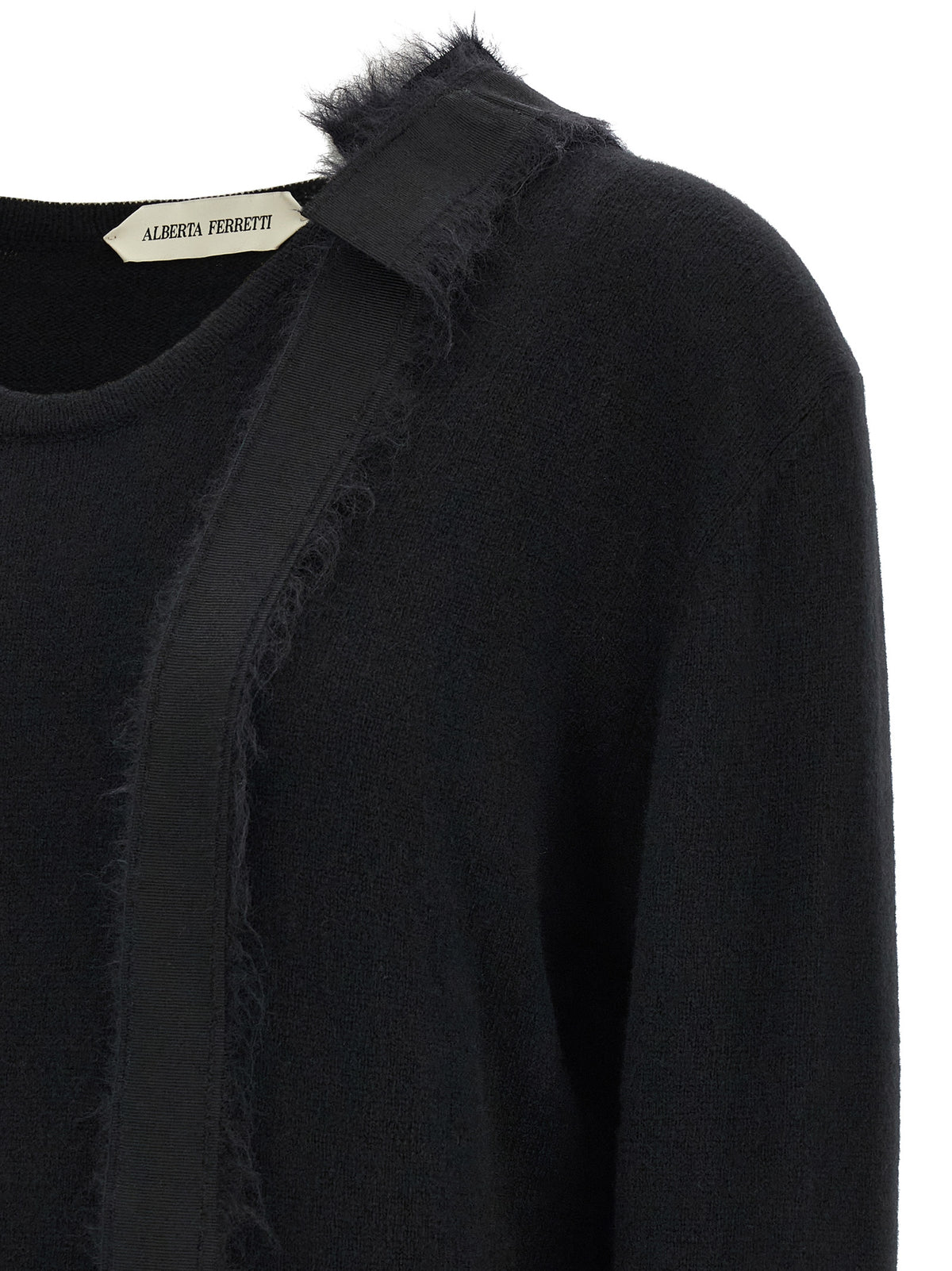 Alberta Ferretti Black Cashmere Women's Cardigan
