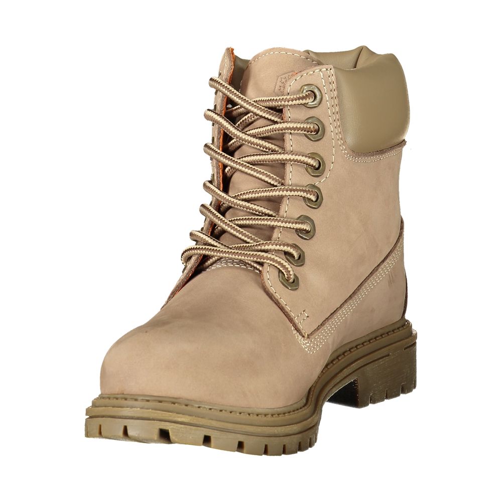 Lumberjack Beige Leather Women's Women's Boot