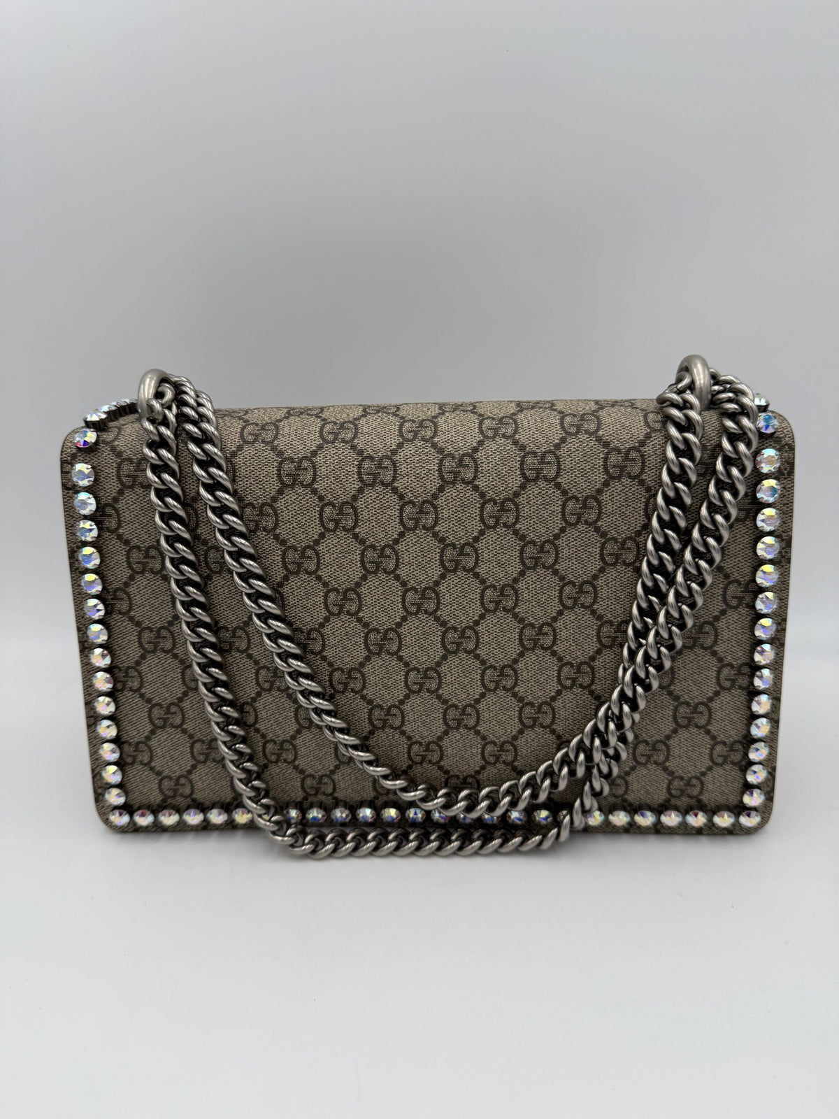 Gucci GUCCI DIONYSUS GG Supreme with Diamonds Women's Handbag (Pre-Owned)