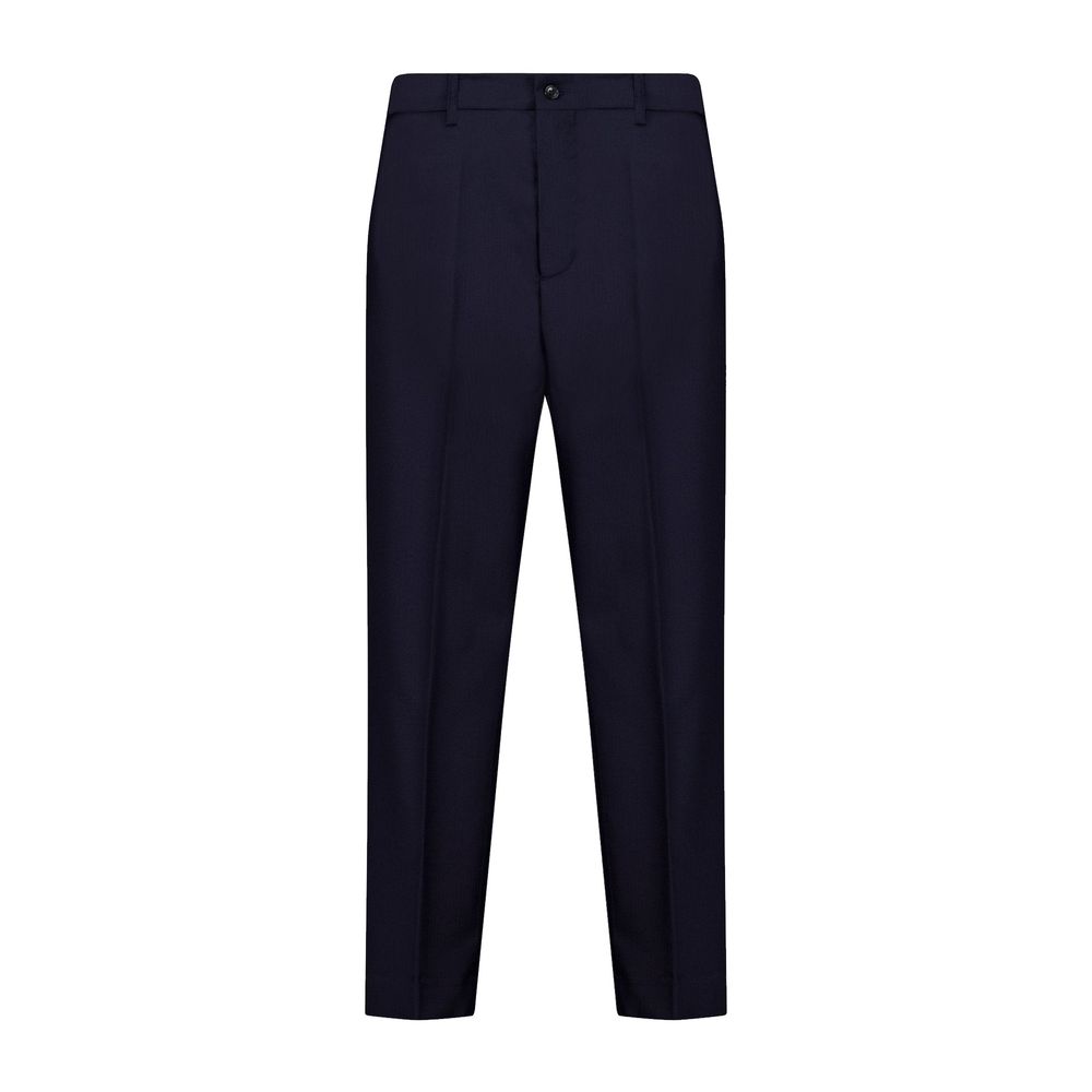 Autore Blue Wool Dress Men's Pants
