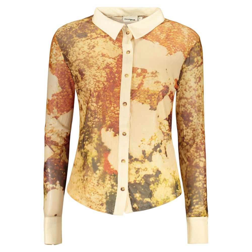 Desigual Beige Polyester Female Women's Shirt