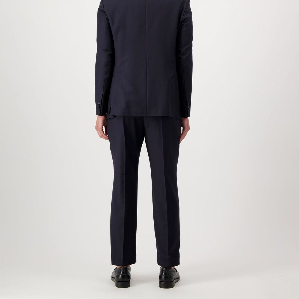 Autore Blue Wool Dress Men's Pants