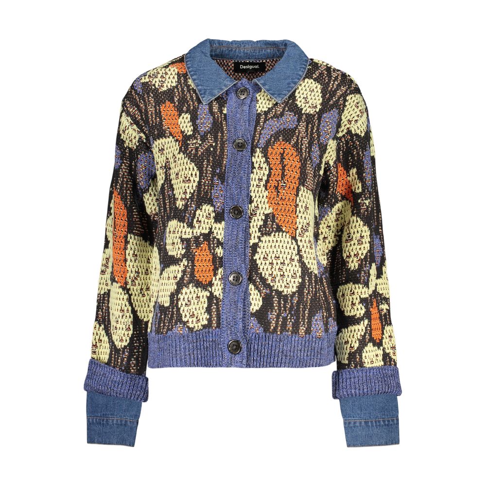 Desigual Blue Viscose Women's Women's Sweater
