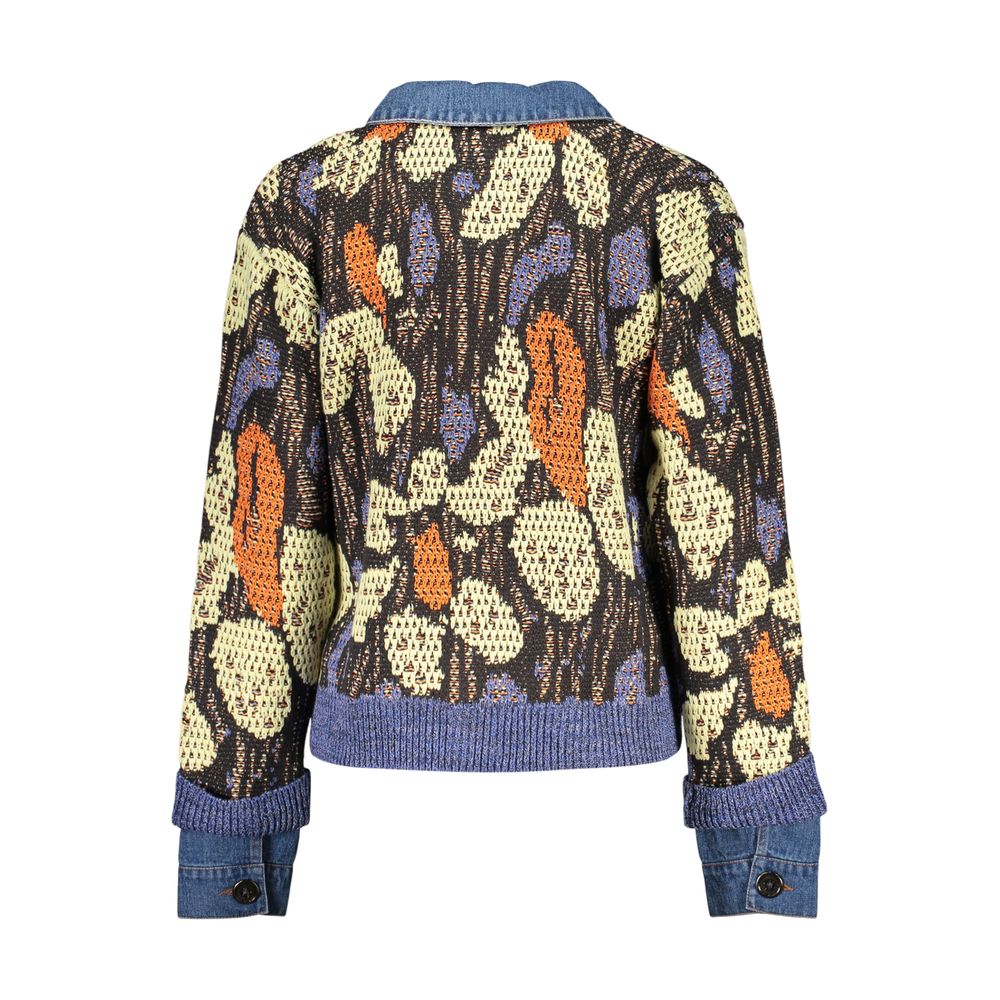 Desigual Blue Viscose Women's Women's Sweater