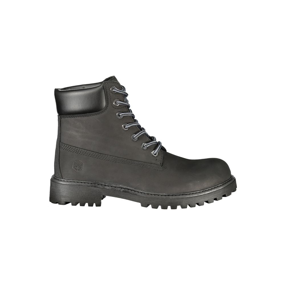 Lumberjack Black Leather Mens Men's Sneaker