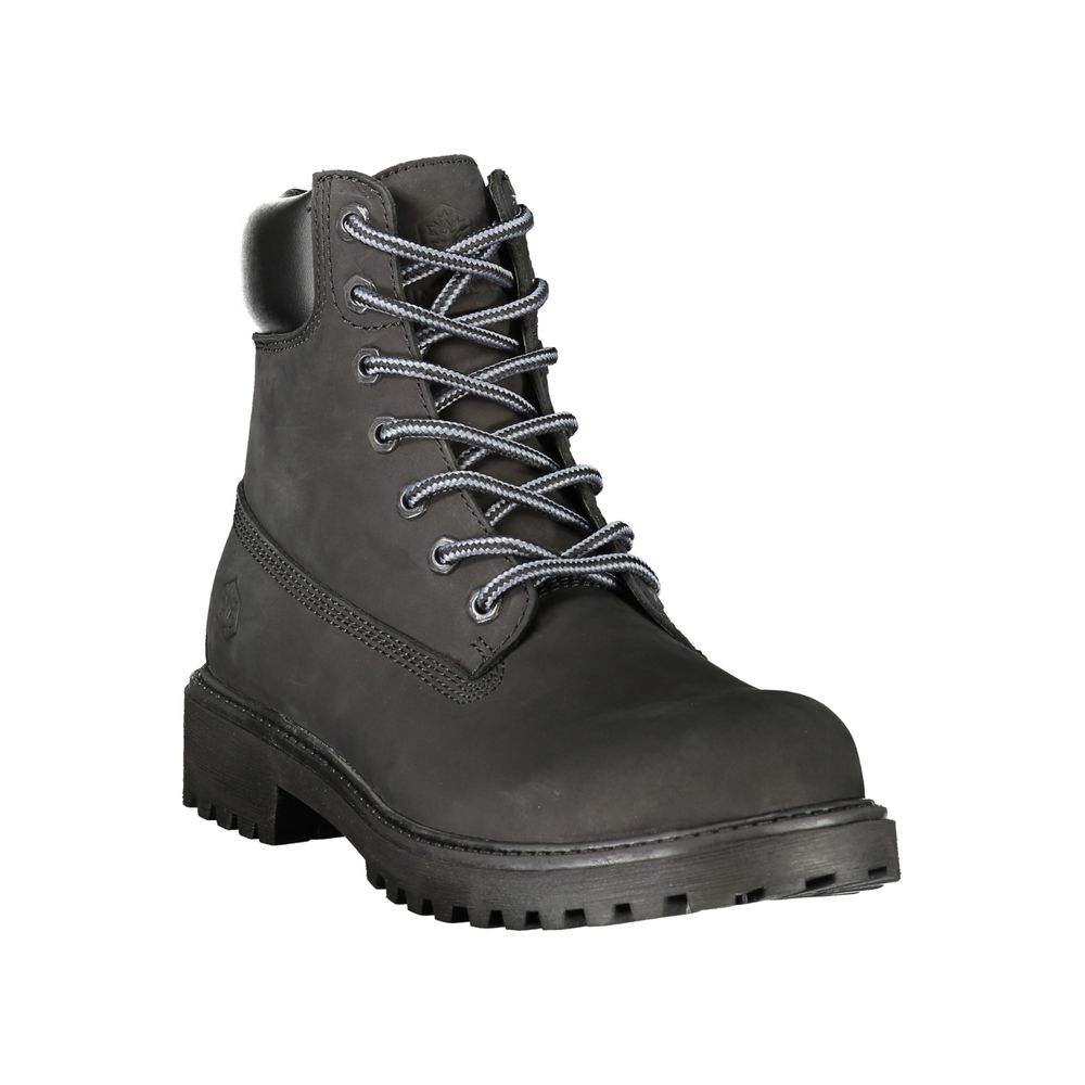 Lumberjack Black Leather Mens Men's Sneaker